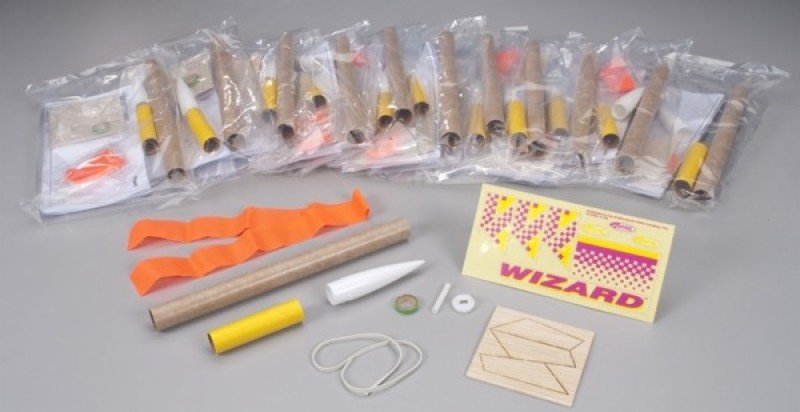 Wizard Model Rocket Kits - Skill Level 1, Pack of 12