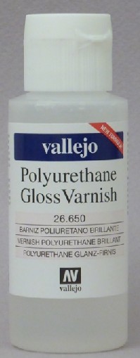 Vallejo Acrylic Paints  60 ml Bottle Polyurethane Gloss Varnish