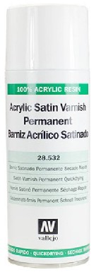 Vallejo Acrylic Paints  Acrylic Satin Varnish, 400 ml Spray