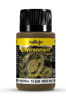 Vallejo Acrylic Paints VLJ-73826 40 ml Bottle Mud & Grass Weathering Effect