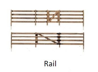 Picture of Woodland Scenics WOO-2992 N Rail Fence - 8 Piece
