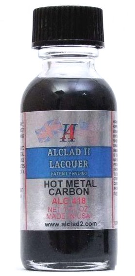 ALC-418 1 oz Bottle Hot Metal Carbon Lacquer