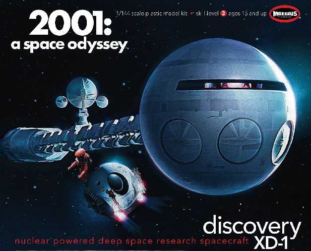 MOE-20013 1 by 144 2001 Space Odyssey - Discovery XD1 Nuclear Powered Deep Space Research Spacecraft, 41 in.