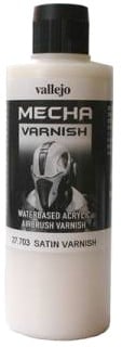 Vallejo Acrylic Paints VLJ-27703 200 ml Bottle Satin Varnish Mecha Color -  Vallejo Paint