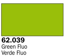 Vallejo Acrylic Paints VLJ-62039 60 ml Bottle Fluorescent Green Premium
