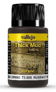 Vallejo Acrylic Paints VLJ-73808 40 ml Bottle Russian Thick Mud Weathering Effect