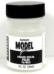Picture of Badger BAD-16803 Modelflex Liquid Decal Film - 1 oz Bottle