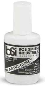 Picture of Bob Smith Industries BSI-105 Plastic-Cure Brush-On Gap Filling CA Glue, 0.5 oz