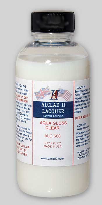 ALC-600 4 oz Bottle Aqua Acrylic Gloss Varnish