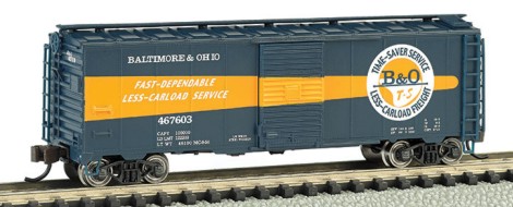 BAC-17064 N AAR 40 ft. Steel Boxcar Baltimore & Ohio Timesaver