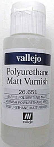 Vallejo Acrylic Paints VLJ-26651 60 ml Bottle Polyurethane Matte Varnish