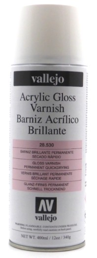 Vallejo Acrylic Paints VLJ-28530 Acrylic Gloss Varnish, 400 ml Spray