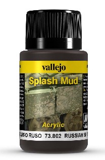 Vallejo Acrylic Paints VLJ-73802 40 ml Bottle Russian Splash Mud Weathering Effect