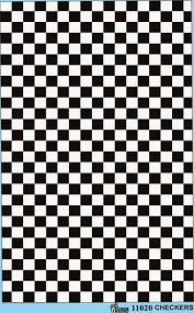 GOF-11020 1 by 24-1 by 25 Checkers, Black & White