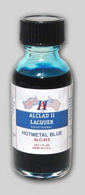 ALC-413 1 oz Bottle Hot Metal Blue Lacquer