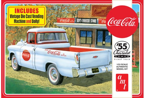 Picture of AMT Plastic Model Kits AMT-1094 1 by 25 Coca-Cola 1955 Chevy Cameo Pickup Truck