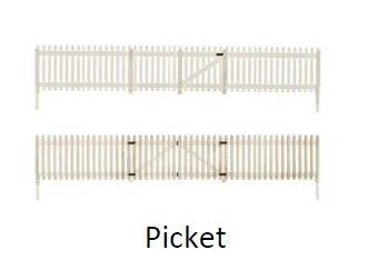 Picture of Woodland Scenics WOO-2994 N Picket Fence - 8 Piece