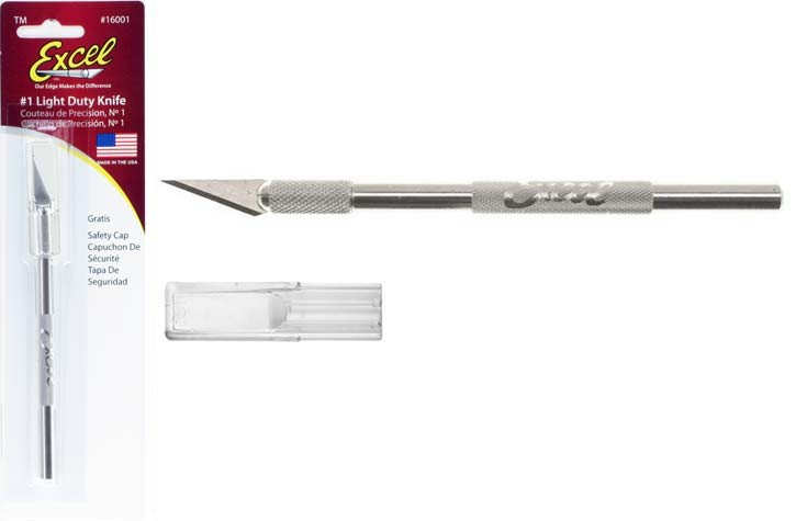 EXL-16001 Aluminum Handle No.1 Knife with Cap