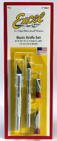EXL-19062 Basic Knife Set - 2 Knives & 10 Blades