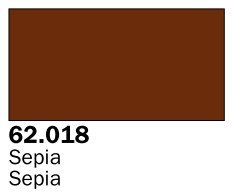 Vallejo Acrylic Paints VLJ-62018 60 ml Bottle Sepia Premium
