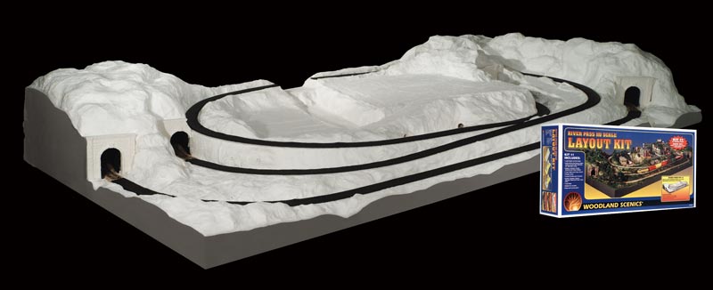 WOO-1484 HO Sub Terrain River Pass Layout Kit No.1