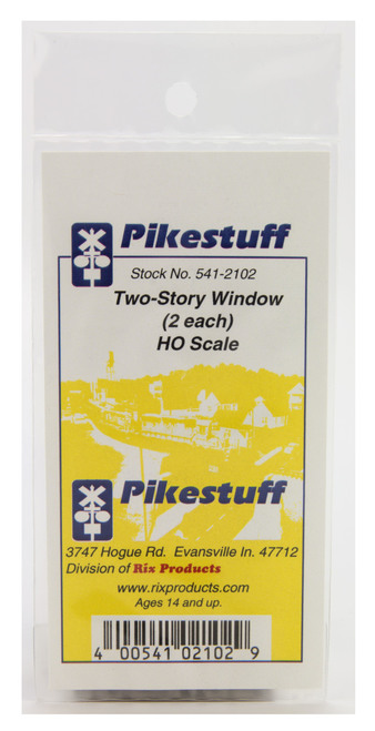 Picture of Pikestuff PKS-2102 HO 2-Story Window - Pack of 2