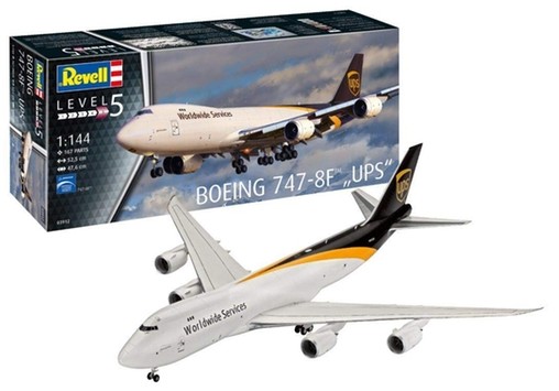 Picture of Revell Germany RVL-3912 1 by 144 B747-8F UPS Freighter Aircraft