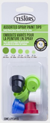 TES-318231 Assorted Spray Paint Nozzle Tips - Pack of 6