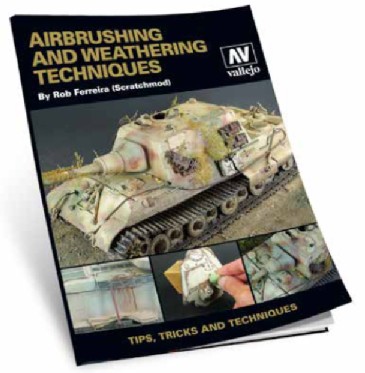 Vallejo Acrylic Paints VLJ-75002 Airbrush & Weathering Techniques Book