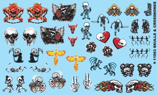 GOF-11063 1 by 24-1 by 25 Skulls & Crossbones