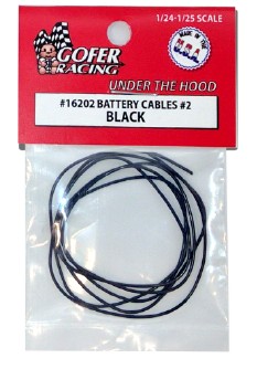 GOF-16202 1 by 24-1 by 25 Battery Cables, Black