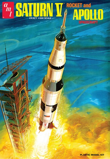 Picture of AMT Plastic Model Kits AMT-1174 1 by 200 Saturn V Rocket & Apollo Spacecraft