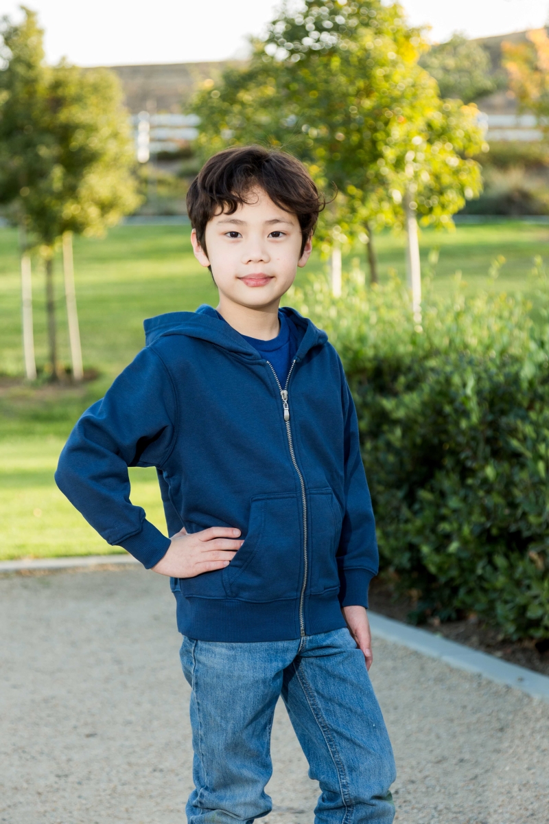Youth Zip Hoodie, Denim - Extra Large