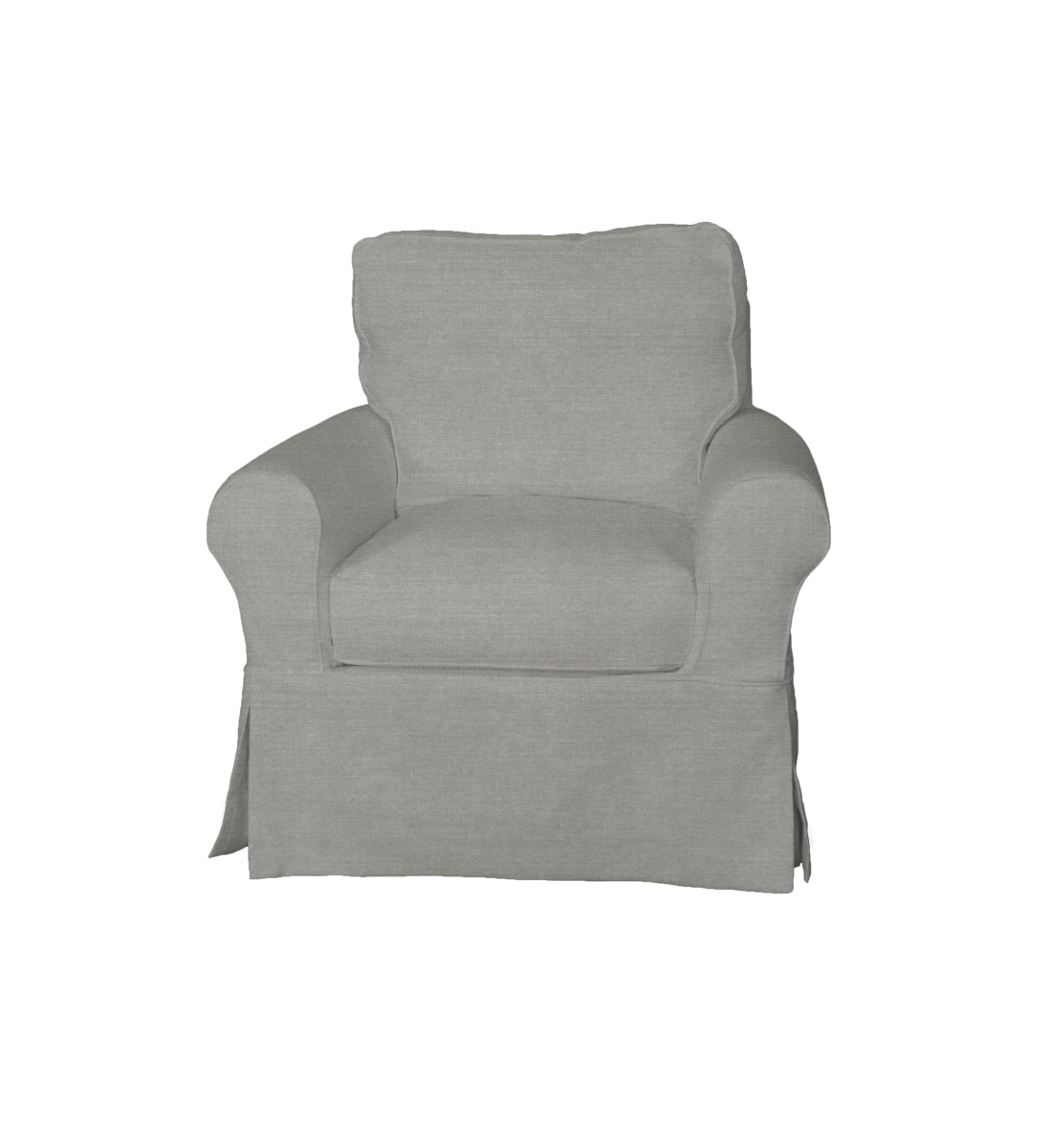 Horizon Slipcovered Swivel Chair Peyton Slate