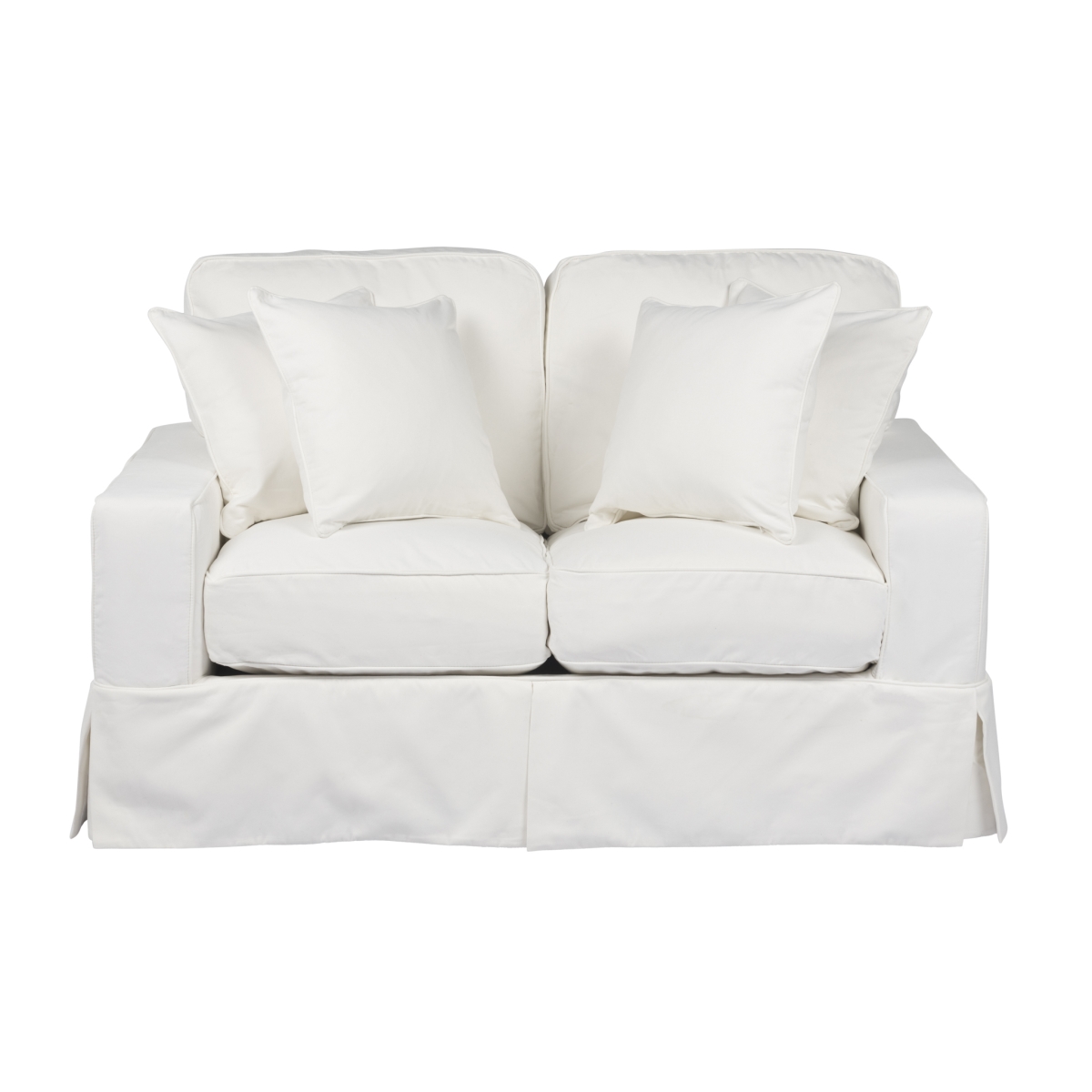 Americana Slipcovered Loveseat Peyton Pearl
