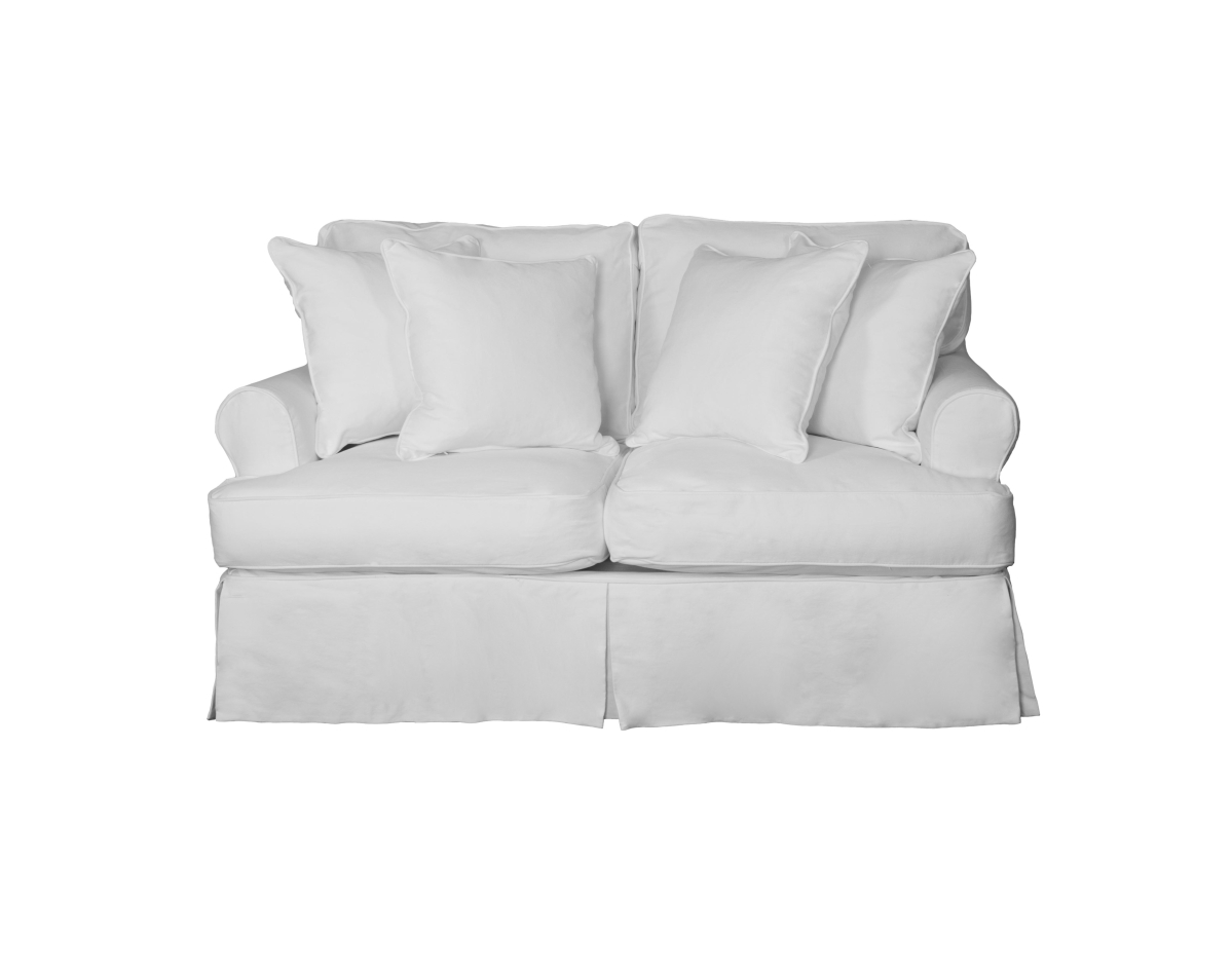 Horizon Slipcovered Loveseat Peyton Pearl