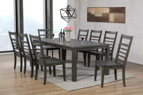 Shades of Gray Dining Set 9 Piece