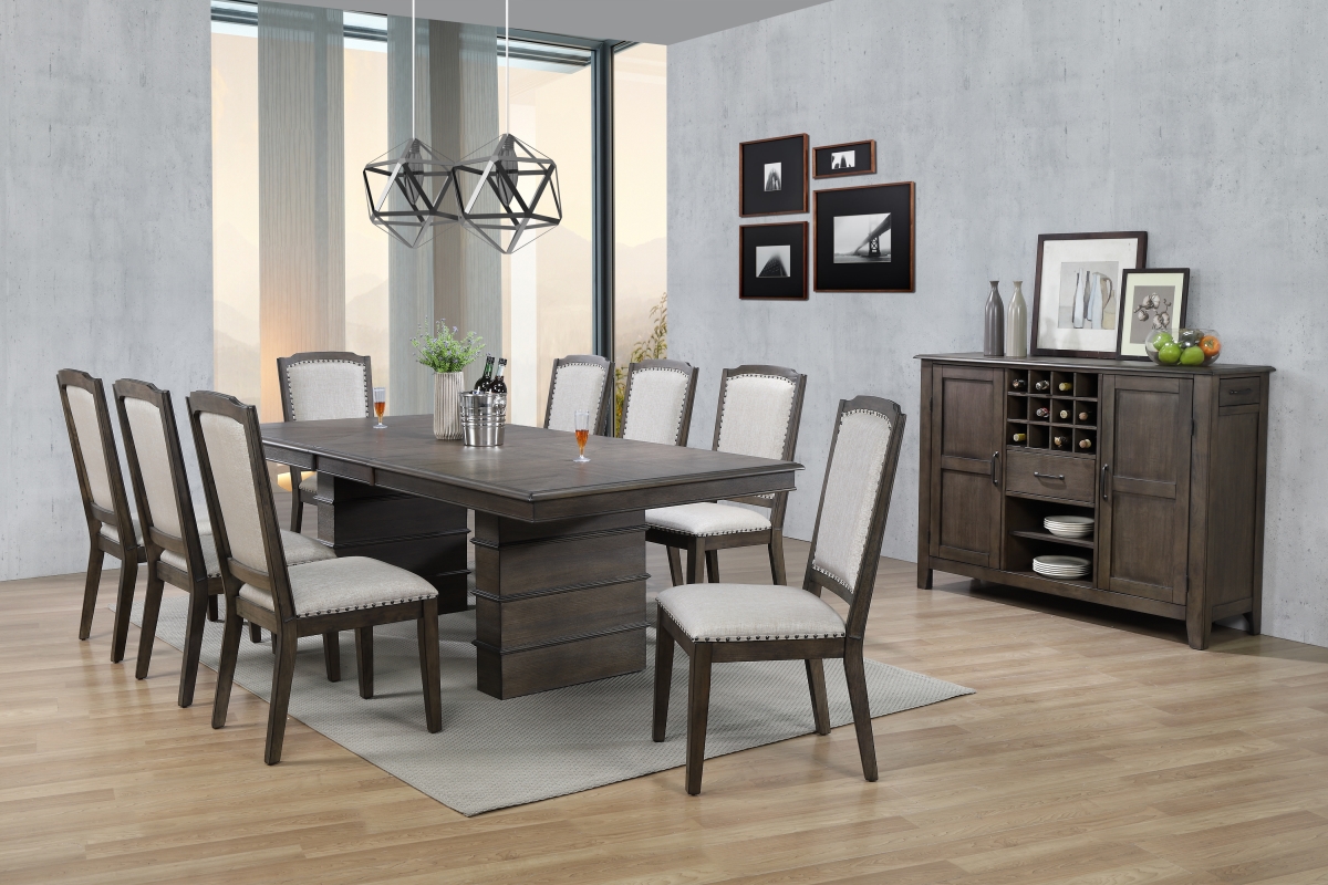 Cali Extendable Dining Set with Server - 10 Piece