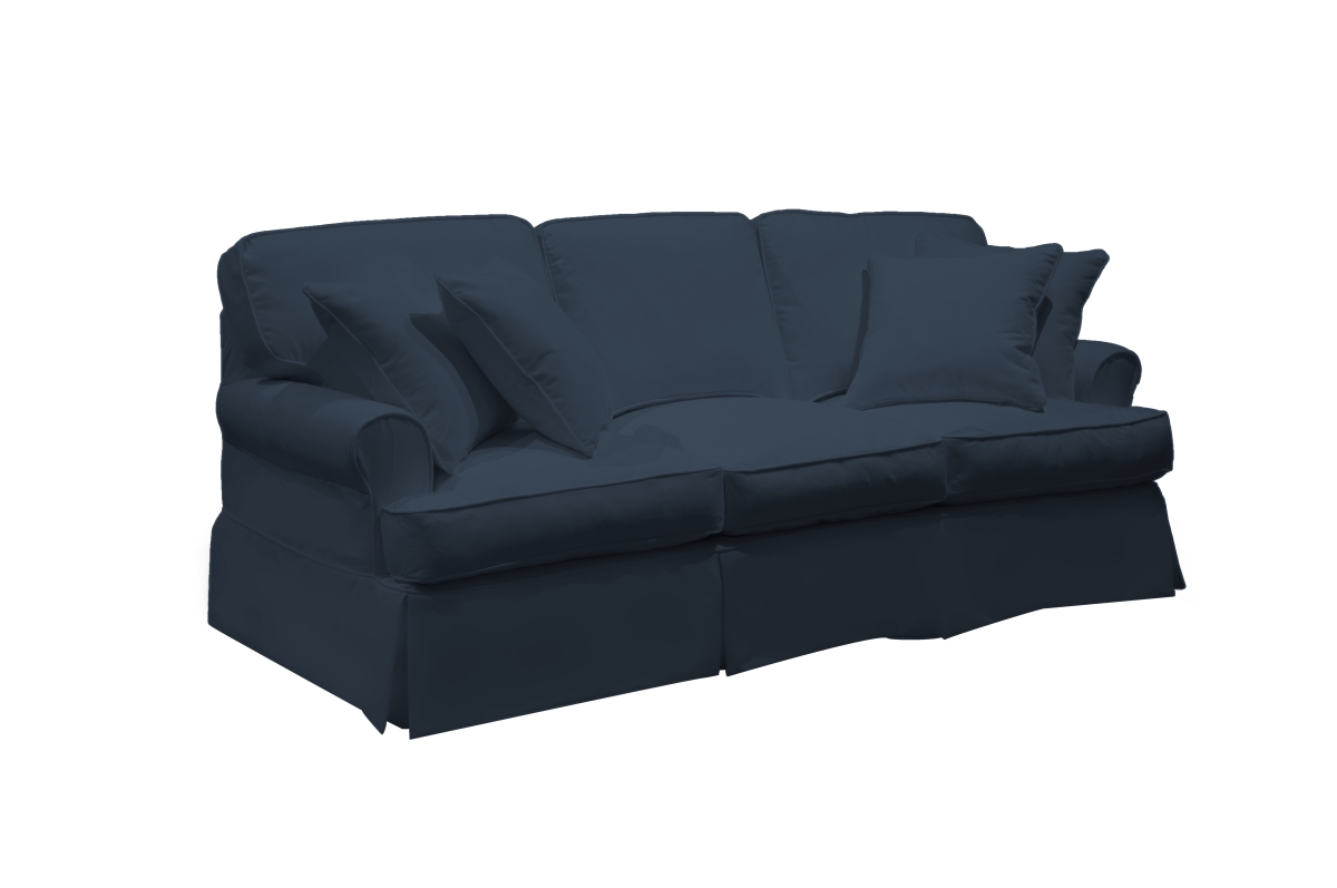 Horizon Slipcovered Sofa Navy Blue - 36 x 85 x 39 in.