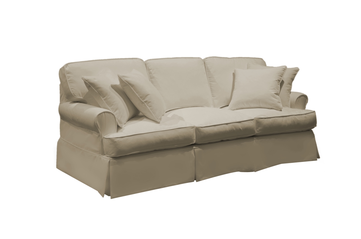 Horizon Slipcovered Sofa Tan - 36 x 85 x 39 in.