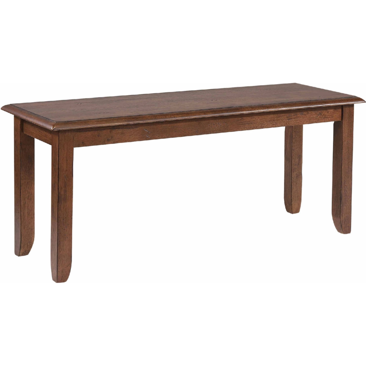 DLU-BR-BN-AM 42 in. Simply Brook Dining Bench with Solid Wood, Amish Brown