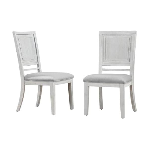 Picture of Sunset Trading AG-638-900-2 Dover Dining Side Chair&#44; Cerused White Oak Wood - Set of 2
