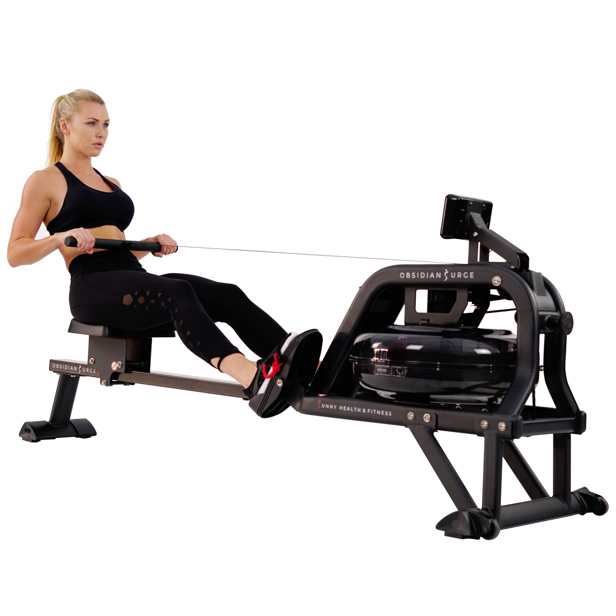 Picture of Sunny Health & Fitness SF-RW5713 500 m Obsidian Surge Water Rowering Machine