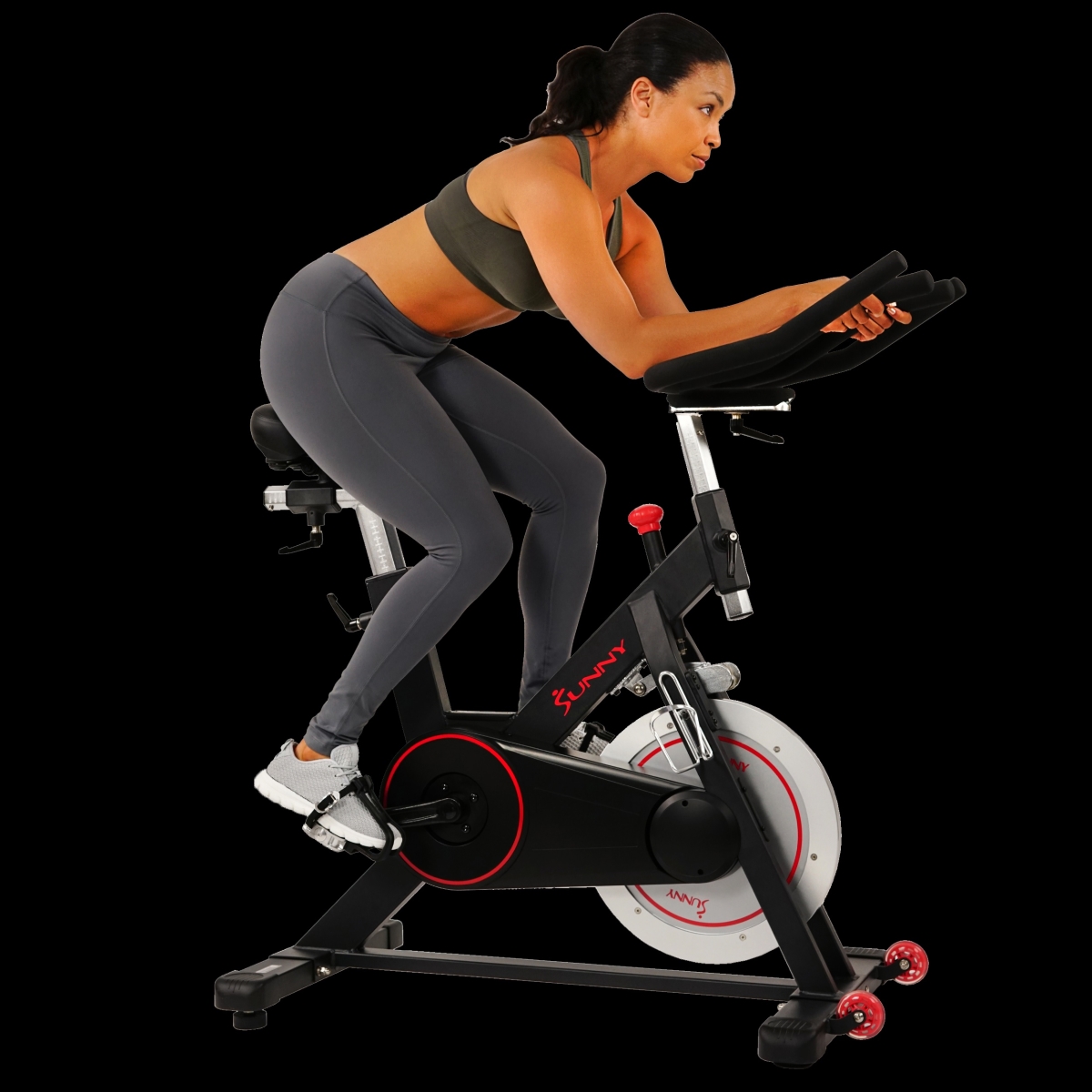 Picture of Sunny Health & Fitness SF-B1805 Magnetic Belt Drive Indoor Cycling Bike with High Weight Capacity & Tablet Holder