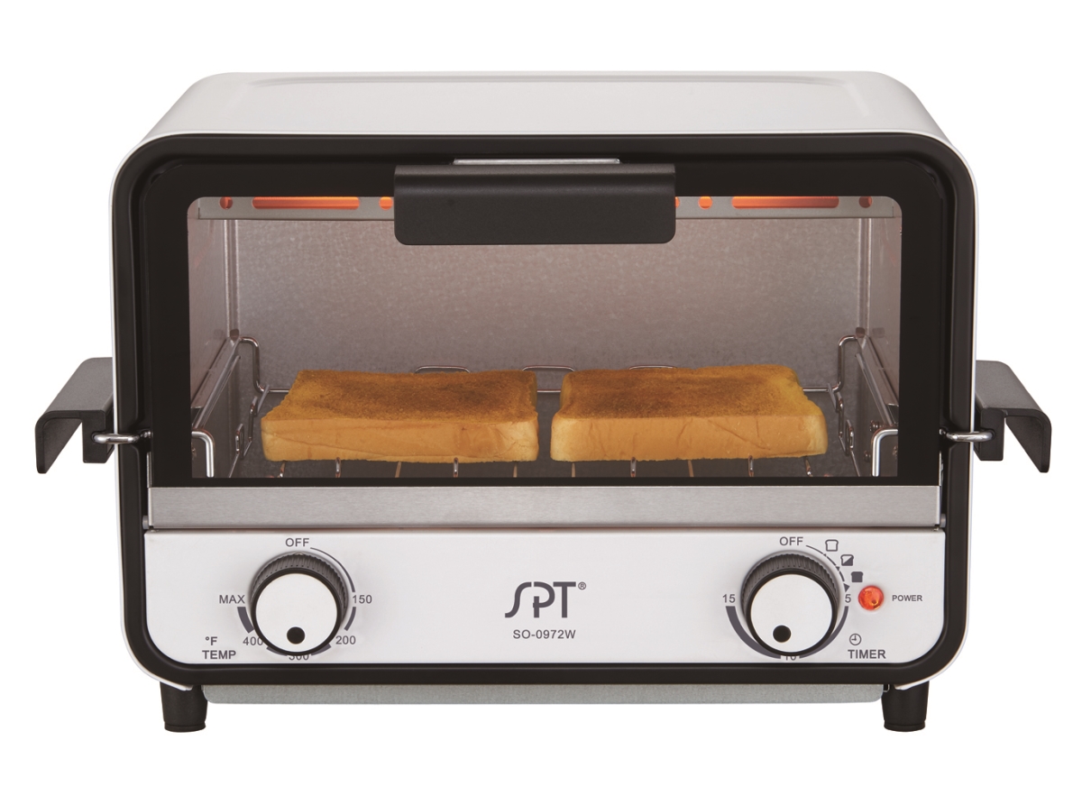 Picture of SPT SO-0972W Easy Grasp 2-Slice Countertop Toaster Oven
