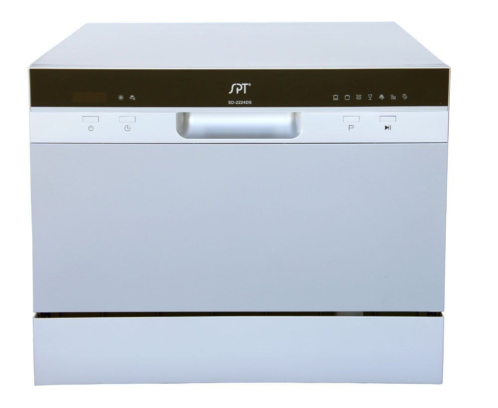 Picture of Sunpentown SD-2224DSA 17.24 x 21.65 x 19.69 in. Energy Star Countertop Dishwasher with Delay Start & LED - Silver