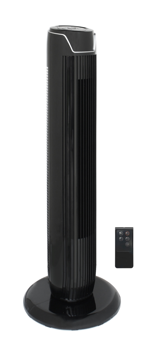 SF-1536BKB 36 in. Tower Fan with Remote & Timer, Black
