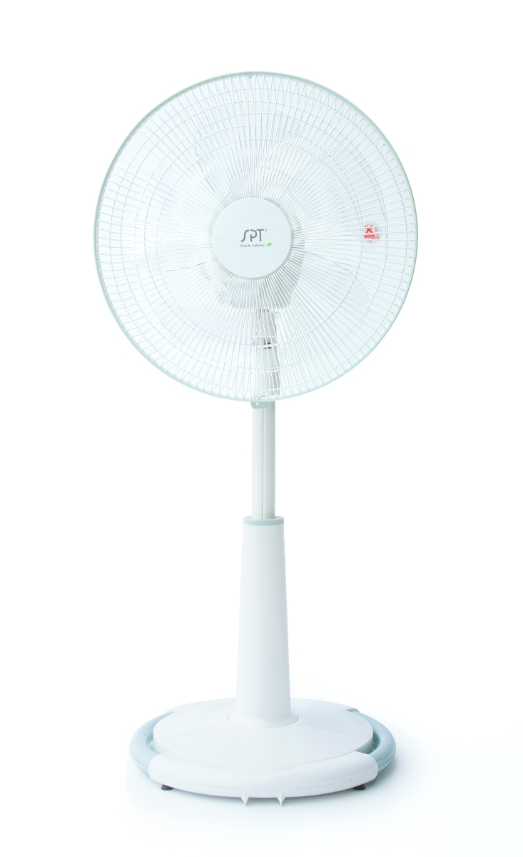 SF-16S88B 16 in. Horizontal 8 Oscillating Standing Fan, White