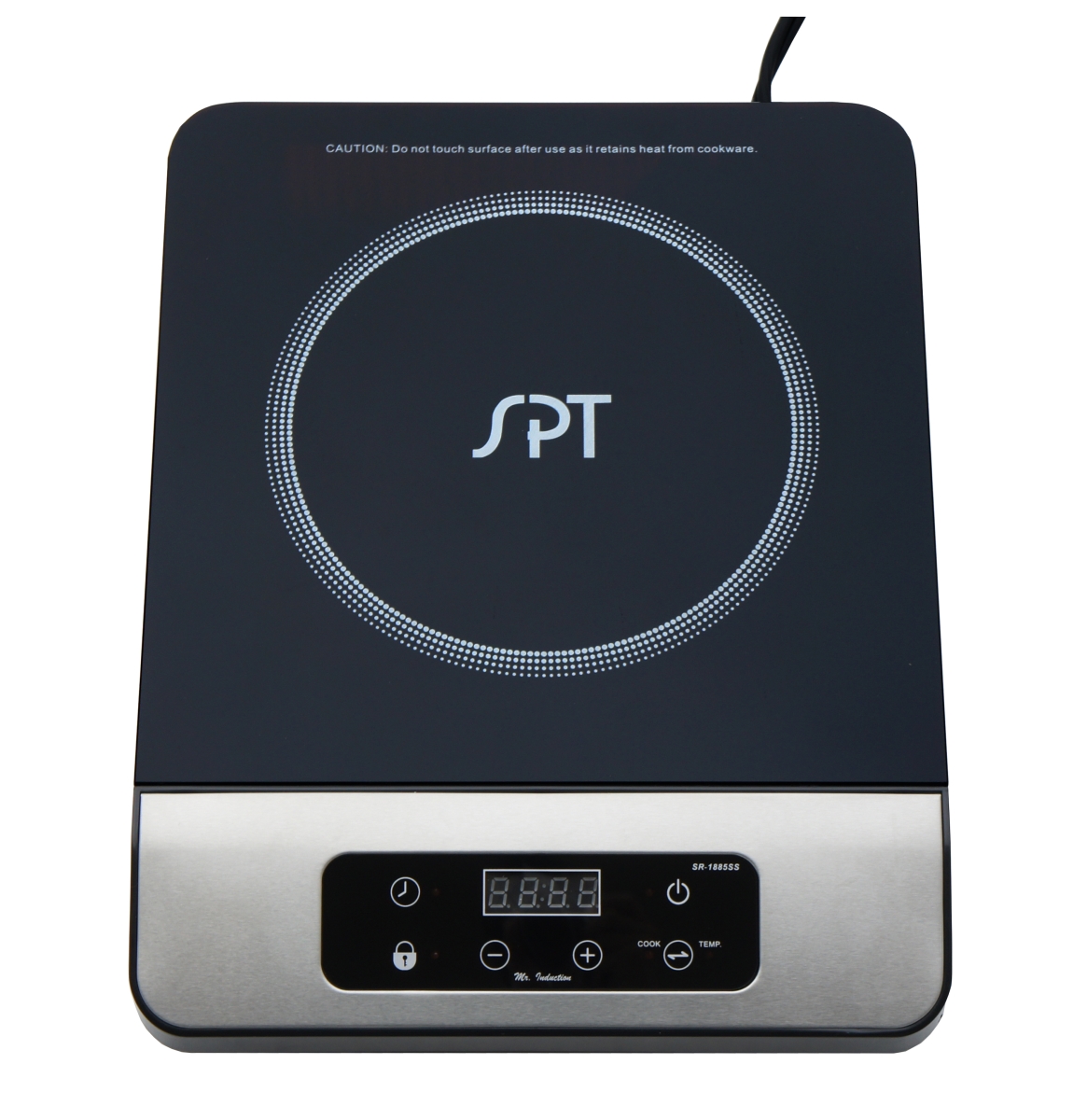 Picture of Sunpentown SR-1885SS-42BA 1650W Induction with Stainless Steel Panel & Pot Combo