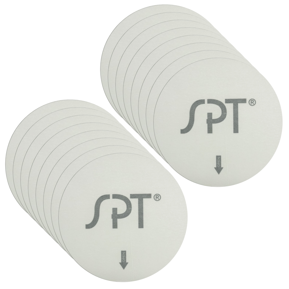 04S-GP-2 4 x 0.2 in. Replacement Glue Pads for SET-04S, White - 16 Pads